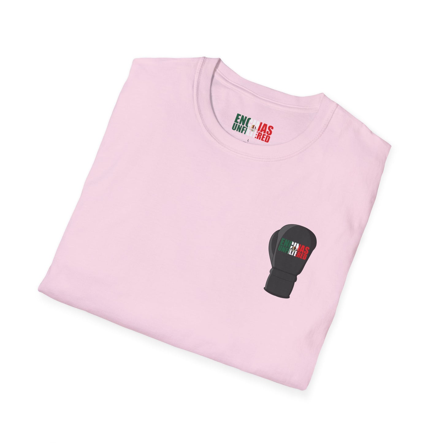 Mexico Inspired Boxing Black Logo Encinas Unfiltered Soft T-shirt