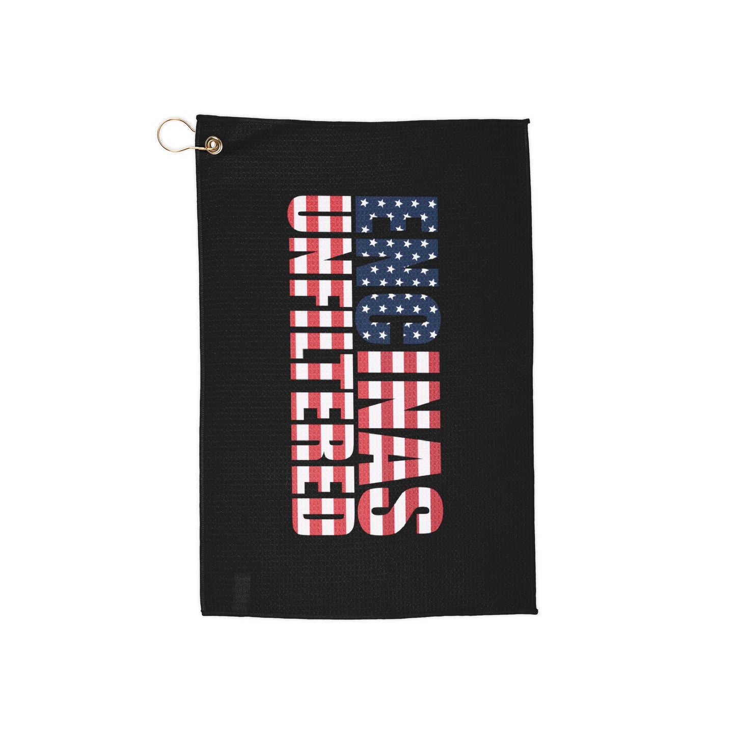 USA Inspired Encinas Unfiltered Golf Towel (Black)
