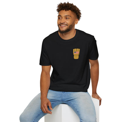 USA Inspired MMA Gold Logo Encinas Unfiltered Soft T-Shirt Without Back Logo