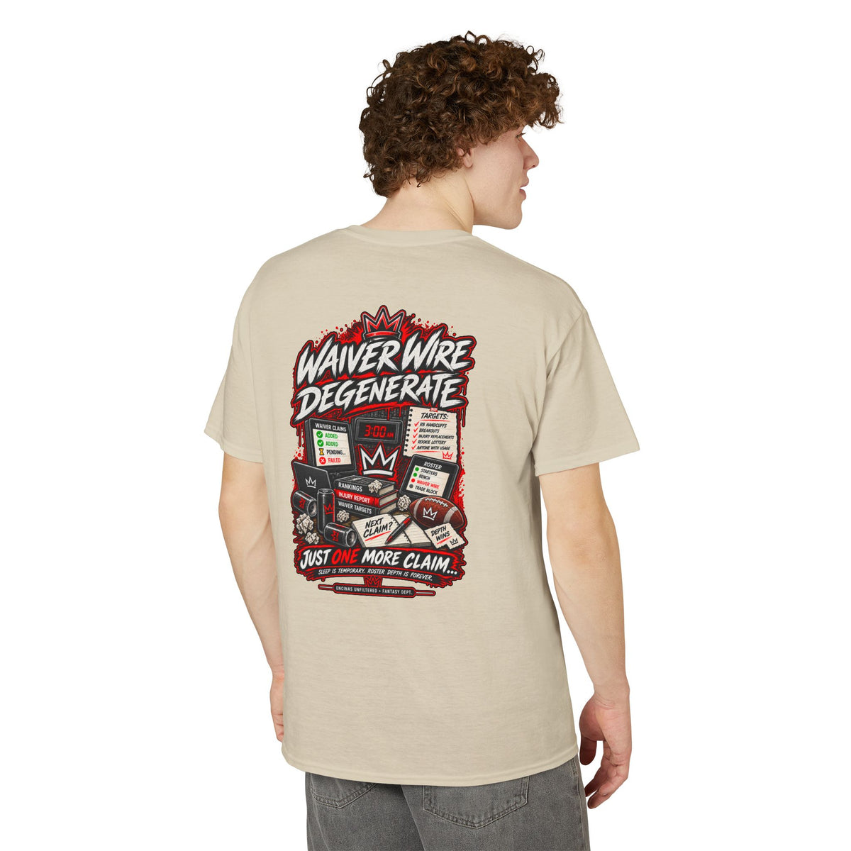 Waiver Wire Degenerate Fantasy Football T-Shirt