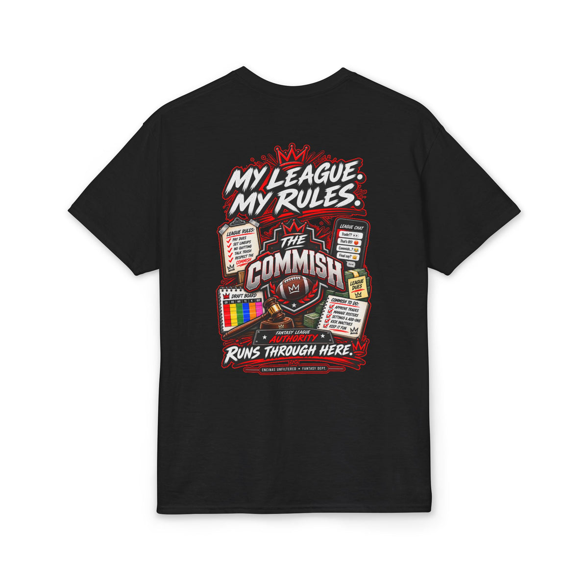 The Commish Fantasy Football Commissioner T-Shirt