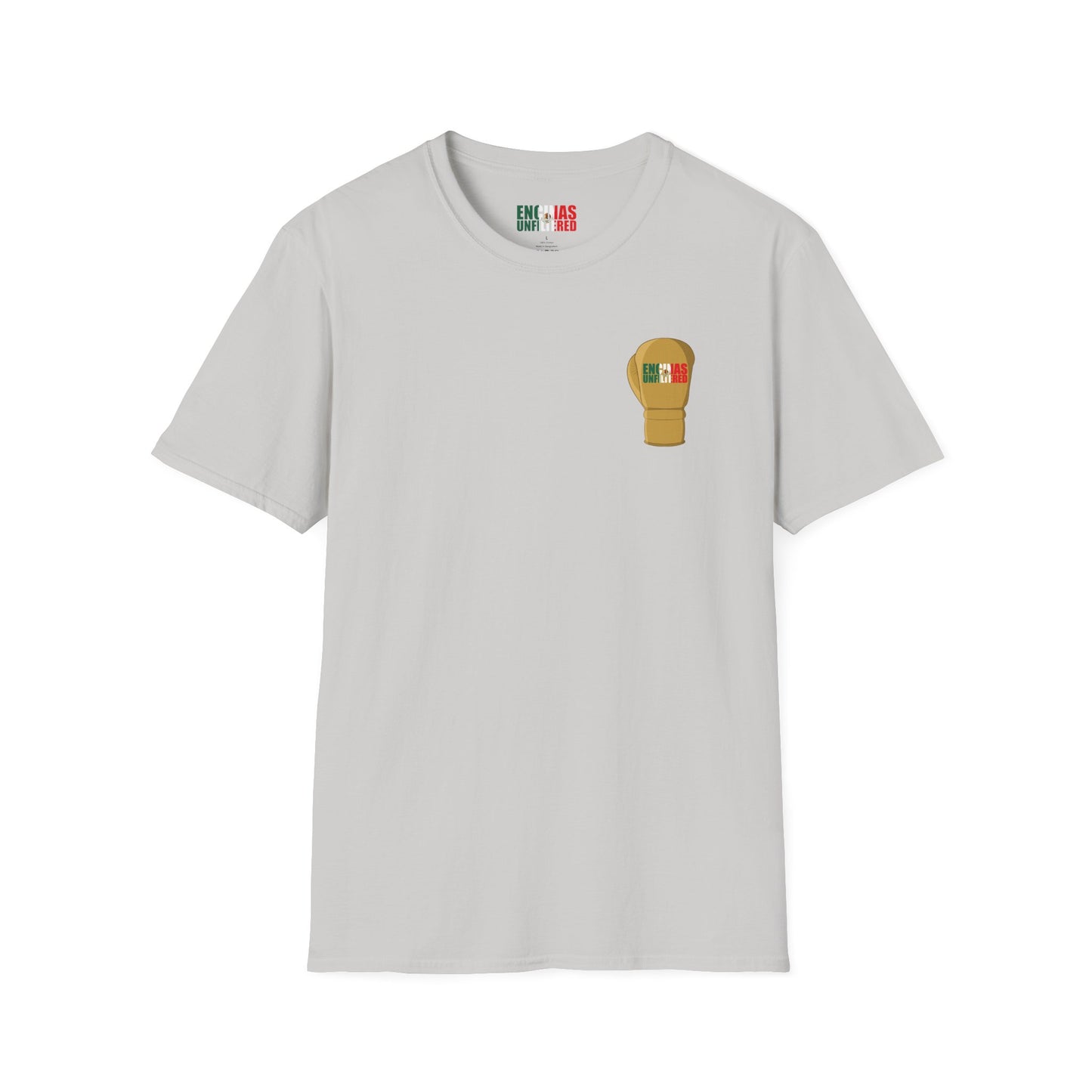 Mexico Inspired Boxing Gold Logo Encinas Unfiltered Soft T-shirt