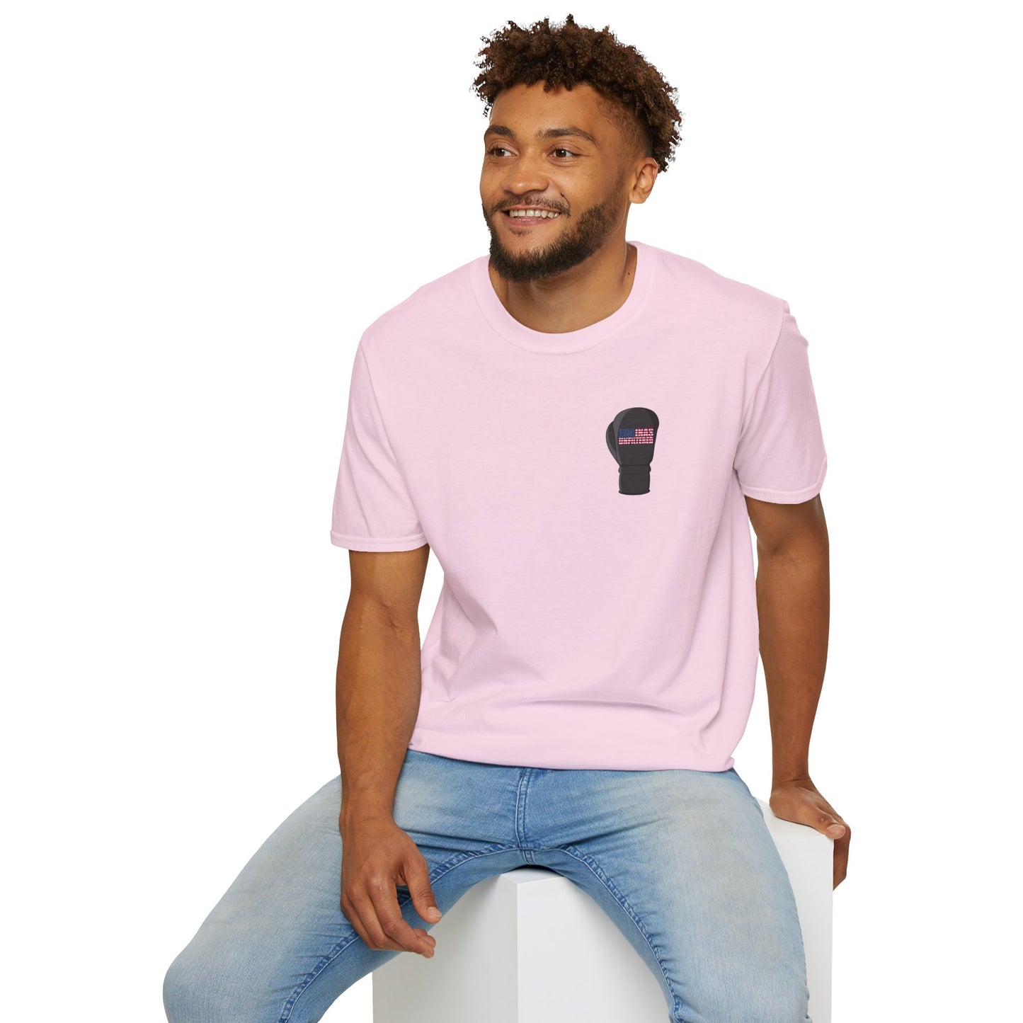 USA Inspired Boxing Black Logo Encinas Unfiltered Soft T-shirt