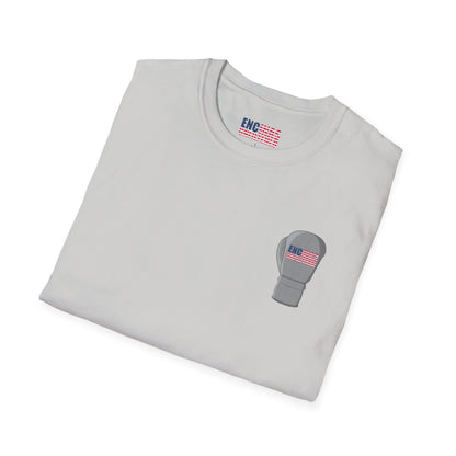 USA Inspired Boxing Grey Logo Encinas Unfiltered Soft T-shirt