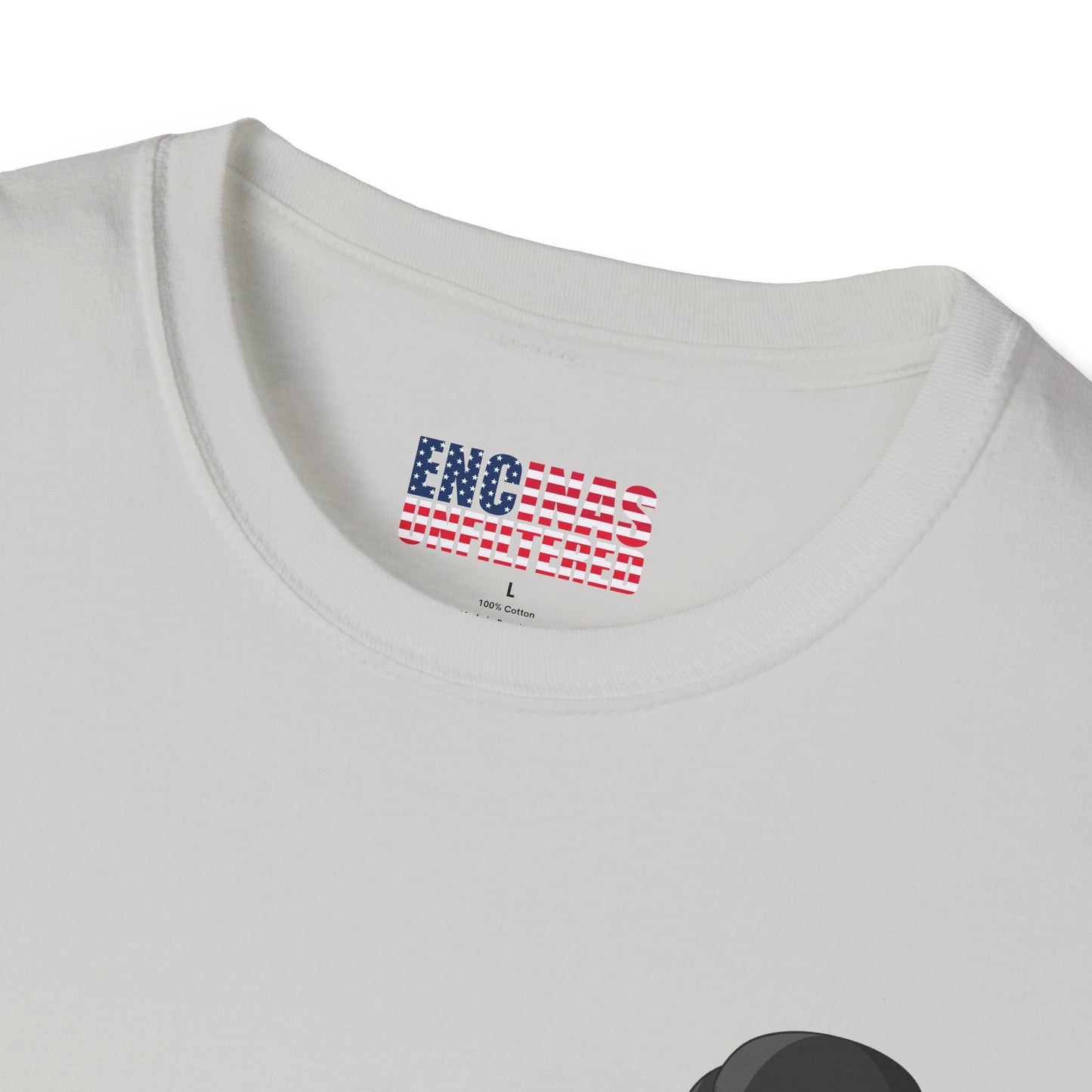 USA Inspired Boxing Black Logo Encinas Unfiltered Soft T-shirt Without Back Logo