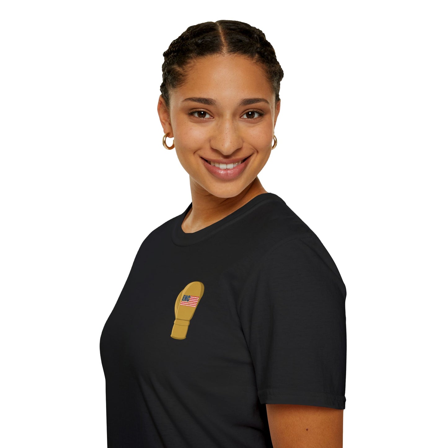 USA Inspired Boxing Gold Logo Encinas Unfiltered T-shirt Without Back Logo