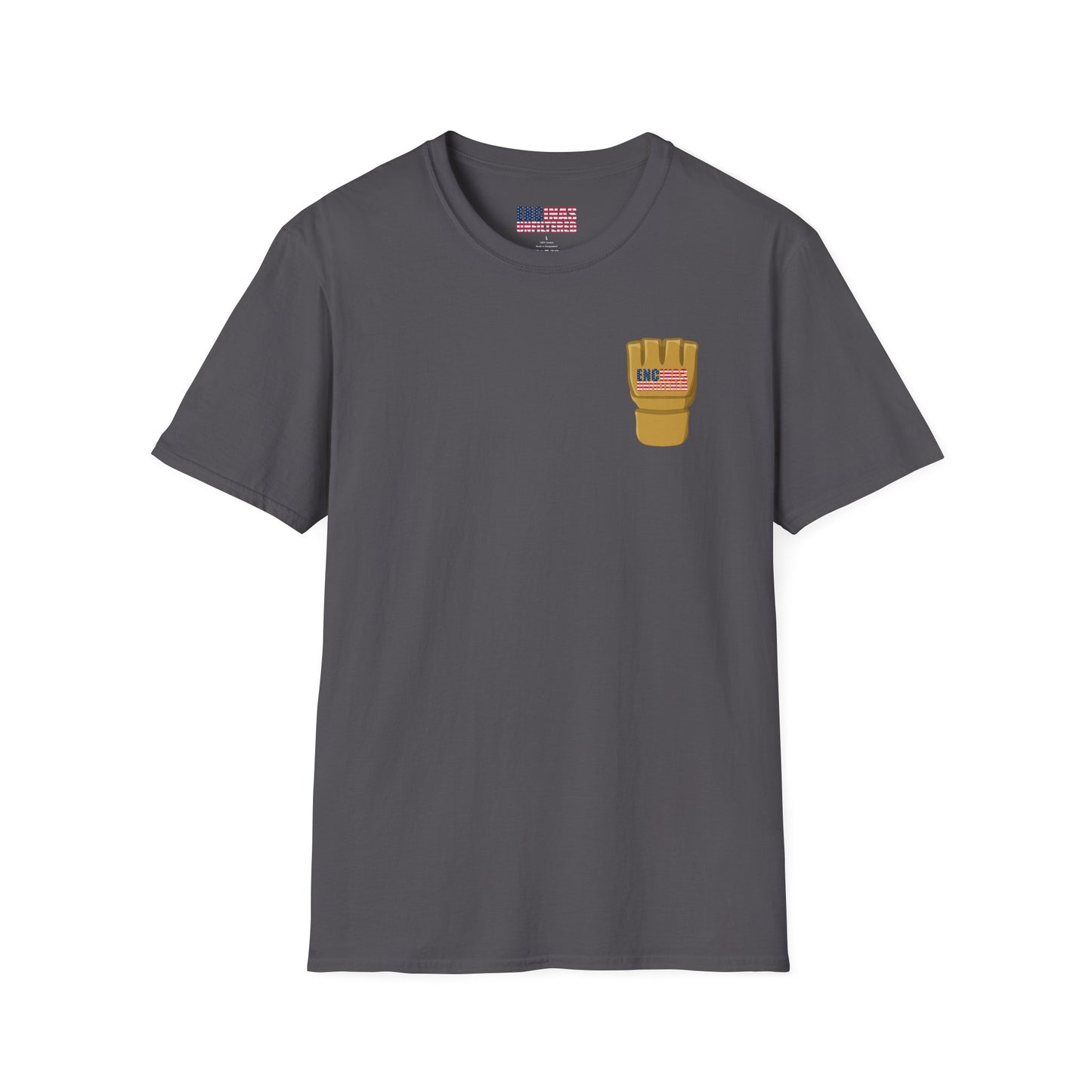 USA Inspired MMA Gold Logo Encinas Unfiltered Soft T-Shirt Without Back Logo
