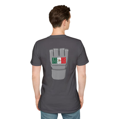 Mexico Inspired MMA Grey Logo Encinas Unfiltered Soft T-shirt