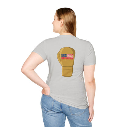 USA Inspired Boxing Gold Logo Encinas Unfiltered Soft T-shirt