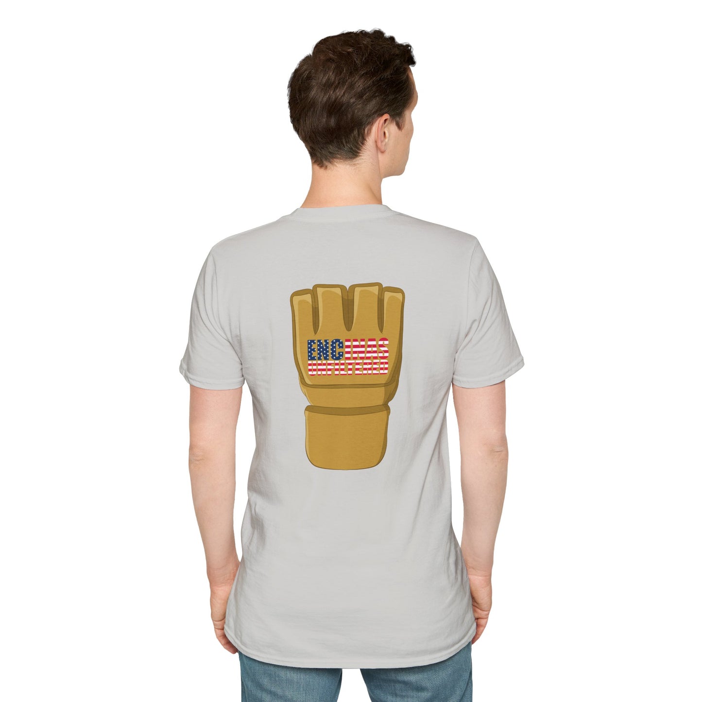 USA Inspired MMA Gold Logo Encinas Unfiltered Soft T-Shirt