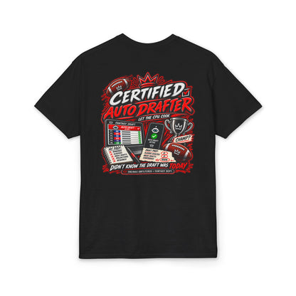 Certified Auto Drafter Fantasy Football T-Shirt