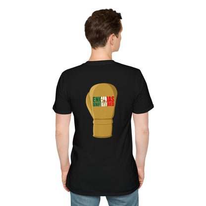 Mexico Inspired Boxing Gold Logo Encinas Unfiltered Soft T-shirt