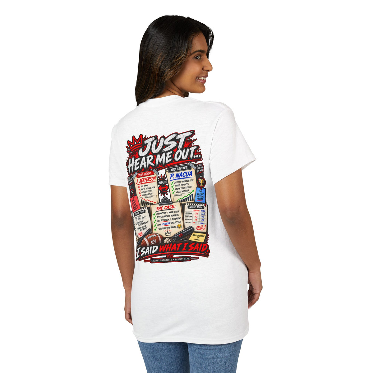 Just Hear Me Out Fantasy Football T-Shirt