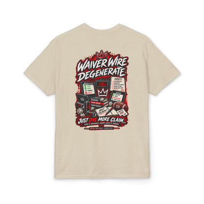 Waiver Wire Degenerate Fantasy Football T-Shirt