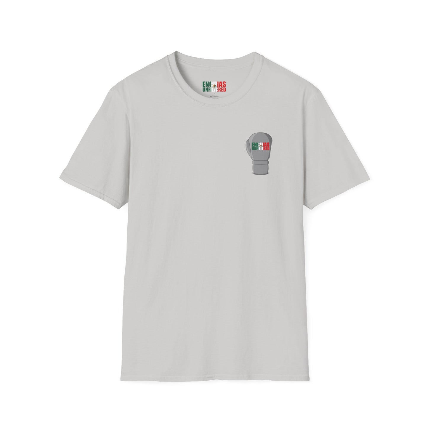 Mexico Inspired Boxing Grey Logo Encinas Unfiltered Soft T-shirt