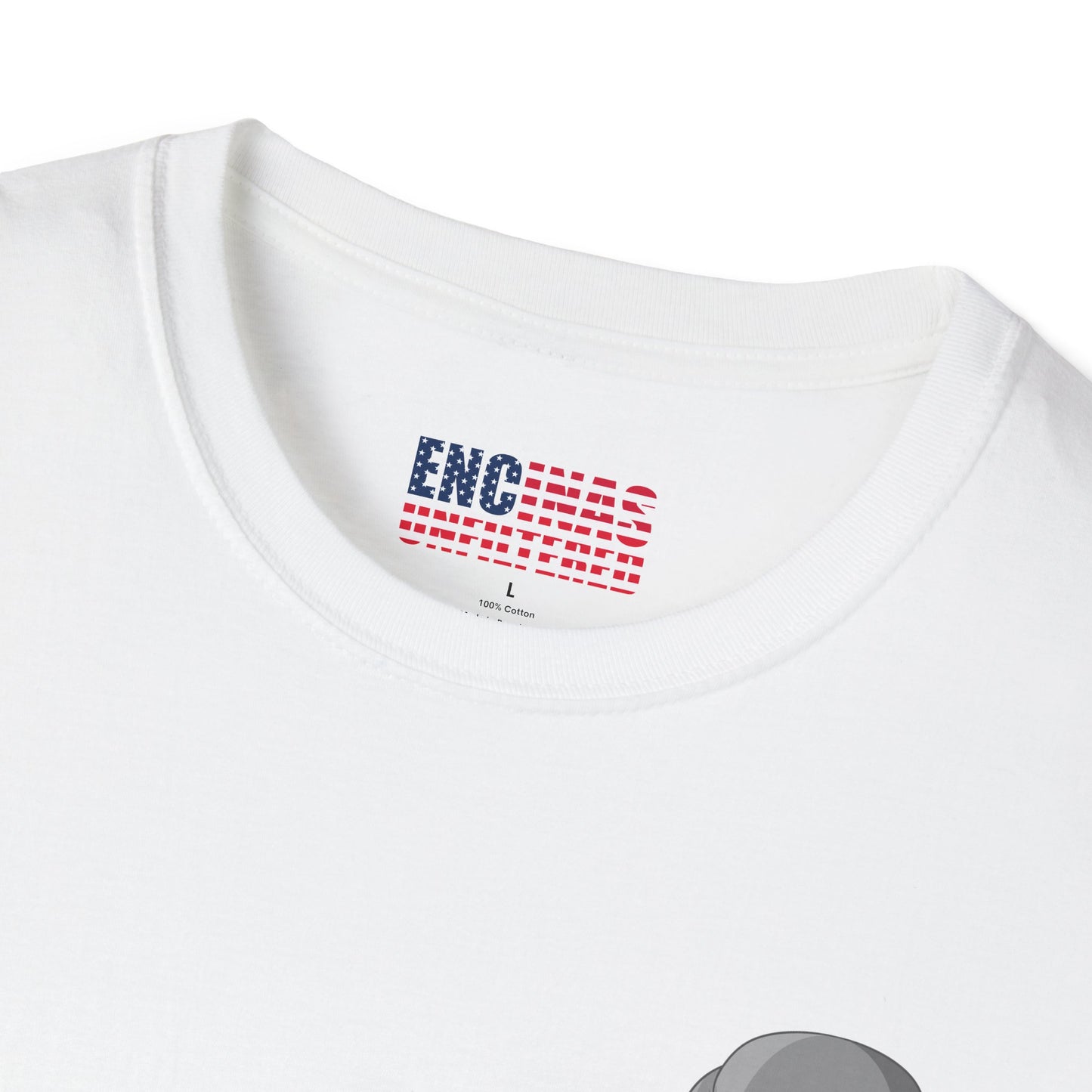 USA Inspired Boxing Grey Logo Encinas Unfiltered Soft T-shirt