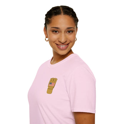 USA Inspired MMA Gold Logo Encinas Unfiltered Soft T-Shirt Without Back Logo