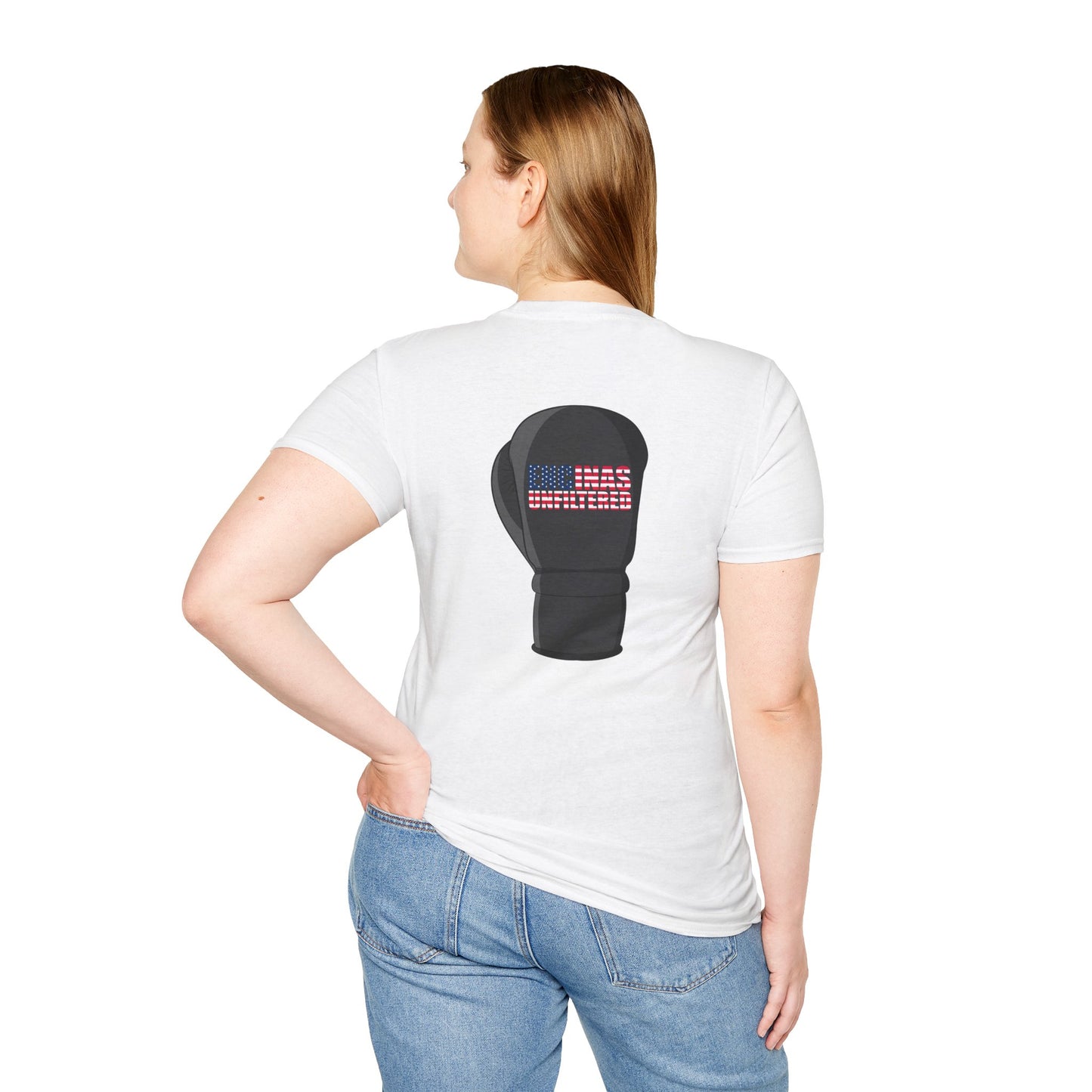 USA Inspired Boxing Black Logo Encinas Unfiltered Soft T-shirt