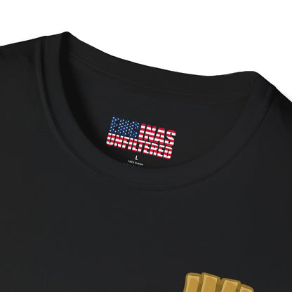 USA Inspired MMA Gold Logo Encinas Unfiltered Soft T-Shirt Without Back Logo