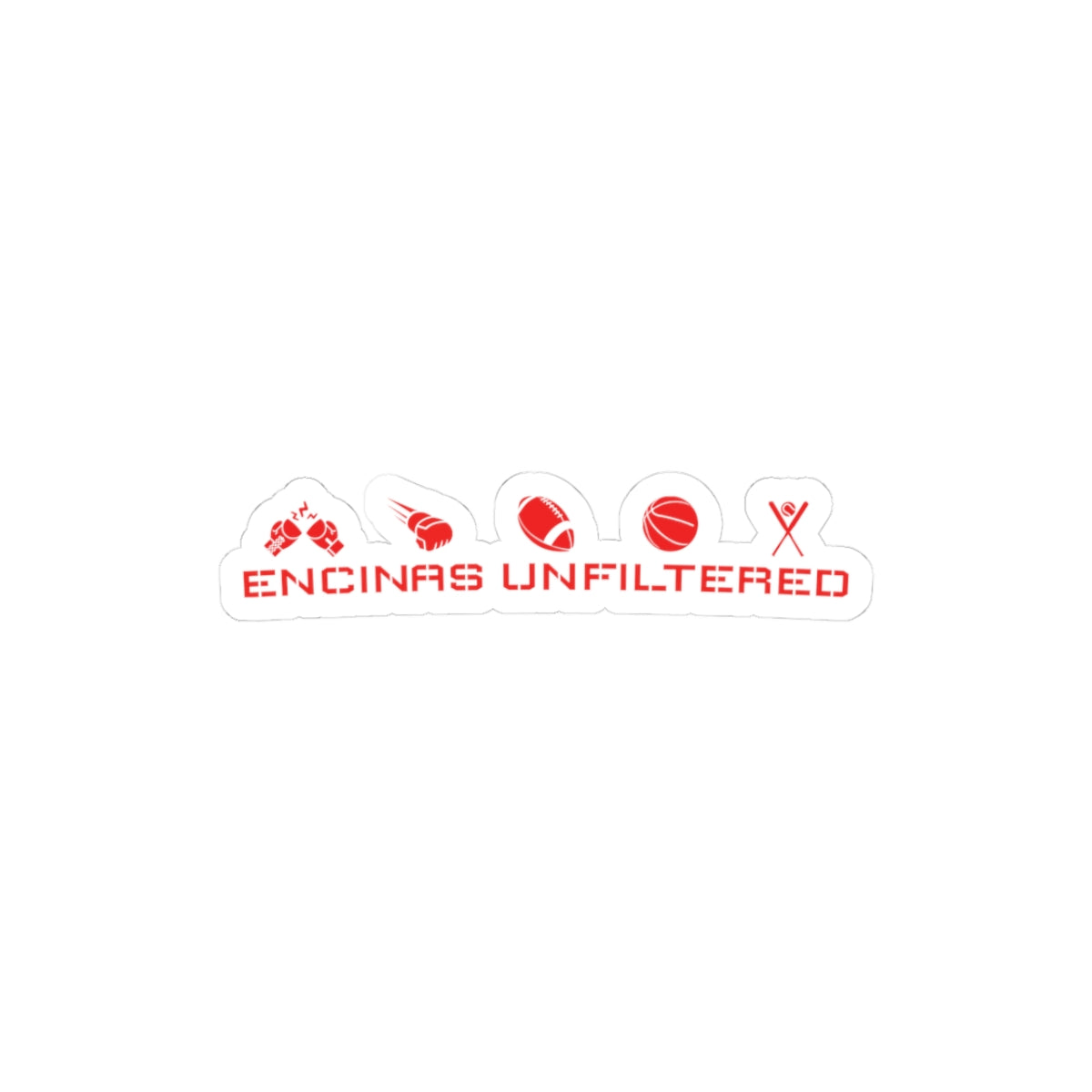 Encinas Unfiltered Original Logo Stickers