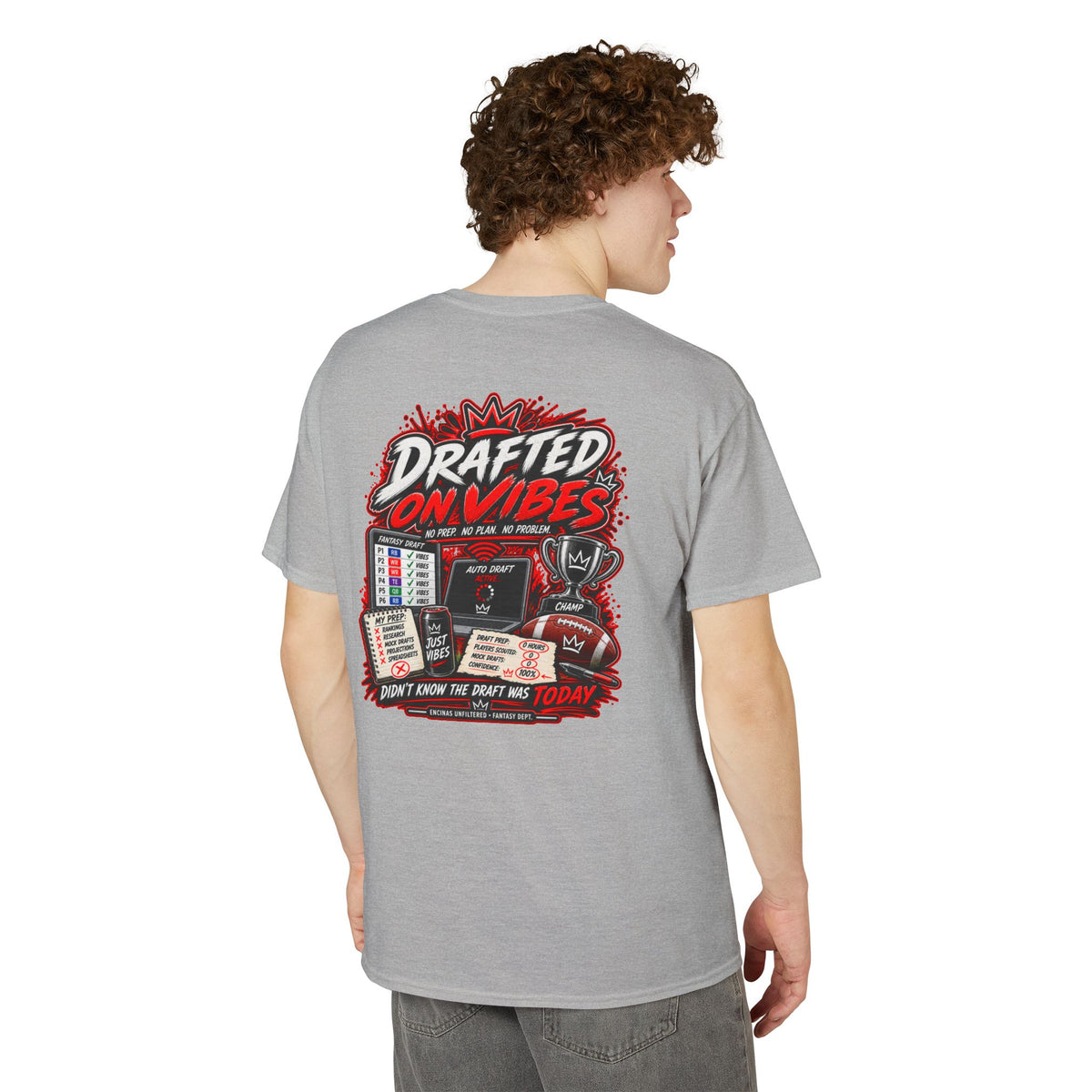 Drafted on Vibes Fantasy Football T-Shirt