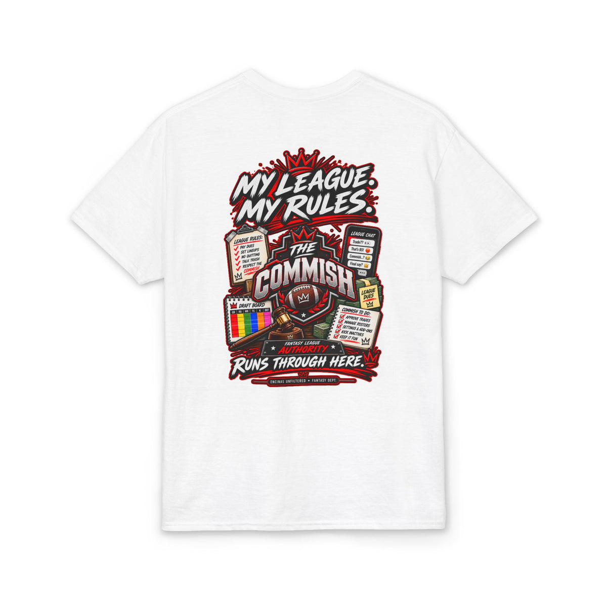 The Commish Fantasy Football Commissioner T-Shirt