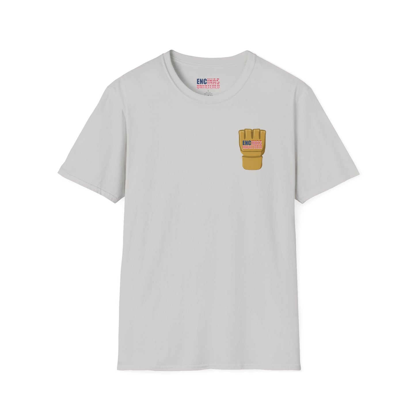 USA Inspired MMA Gold Logo Encinas Unfiltered Soft T-Shirt Without Back Logo