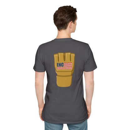 USA Inspired MMA Gold Logo Encinas Unfiltered Soft T-Shirt