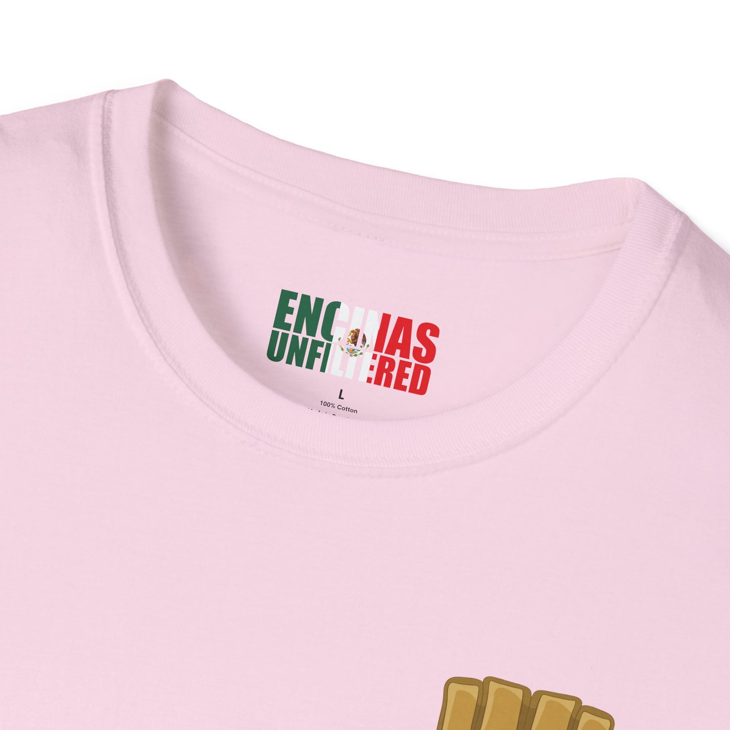 Mexico Inspired MMA Gold Logo Encinas Unfiltered Soft T-shirt Without Back Logo