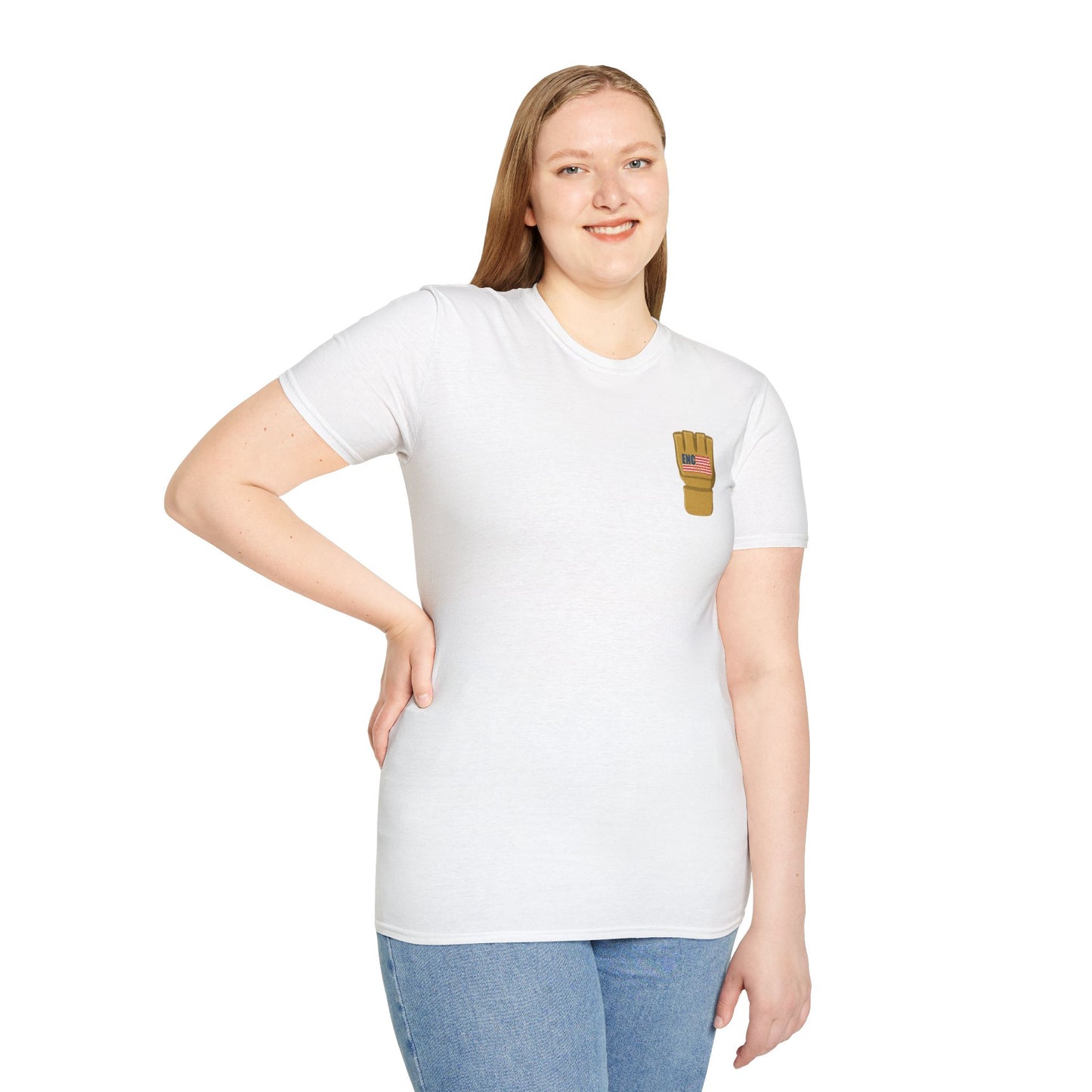 USA Inspired MMA Gold Logo Encinas Unfiltered Soft T-Shirt Without Back Logo