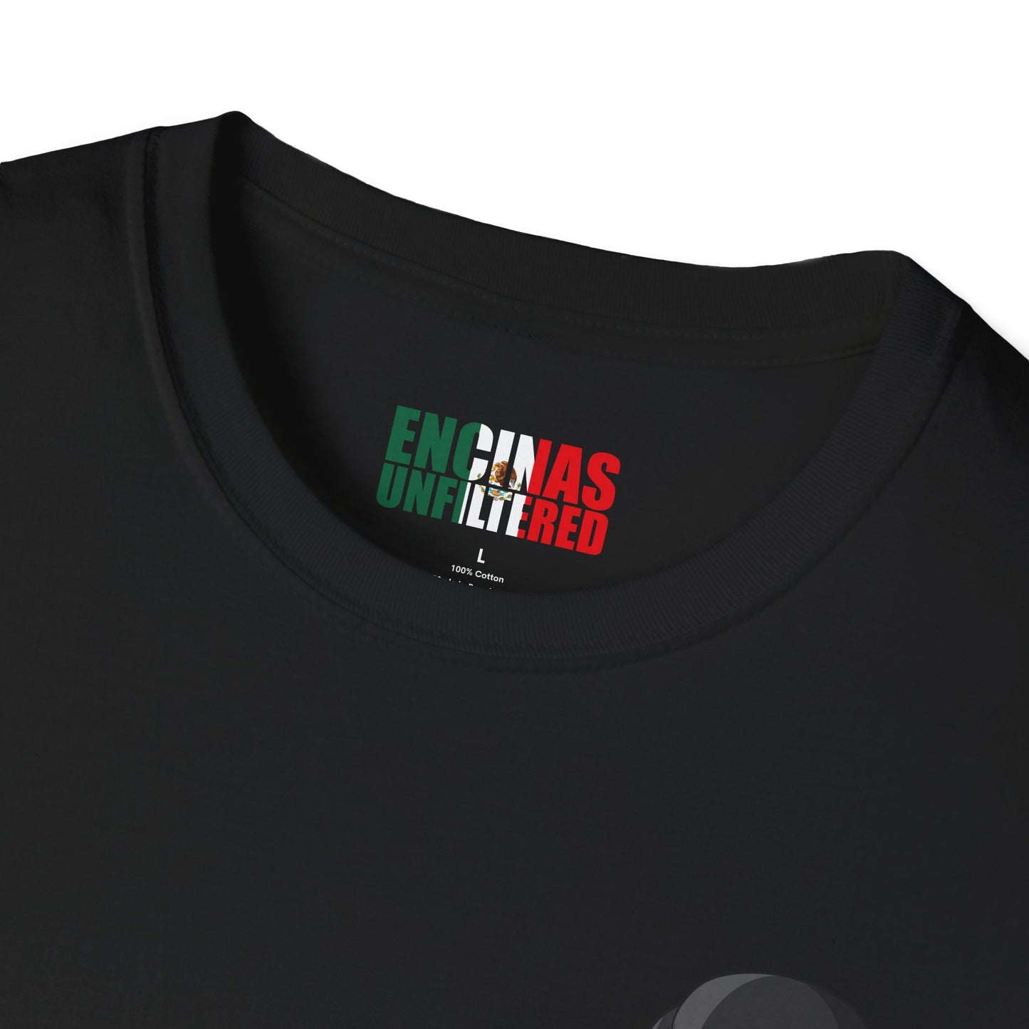 Mexico Inspired Boxing Black Logo Encinas Unfiltered Soft T-shirt