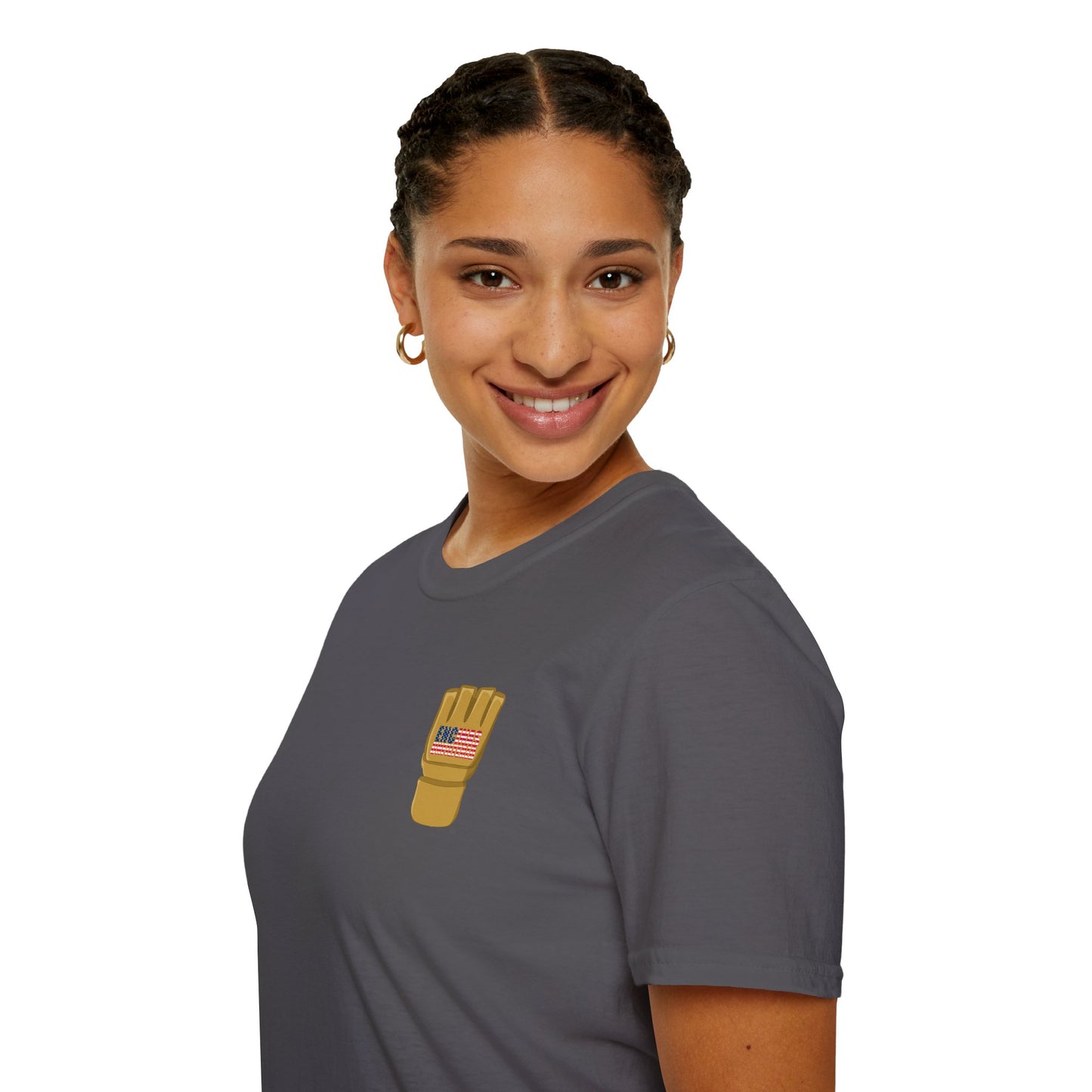 USA Inspired MMA Gold Logo Encinas Unfiltered Soft T-Shirt Without Back Logo