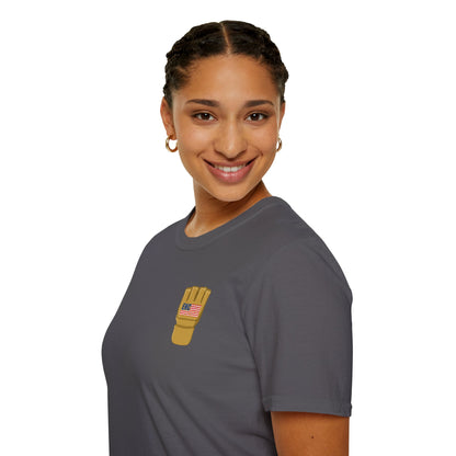 USA Inspired MMA Gold Logo Encinas Unfiltered Soft T-Shirt Without Back Logo