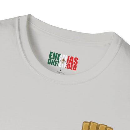 Mexico Inspired MMA Gold Logo Encinas Unfiltered Soft T-shirt