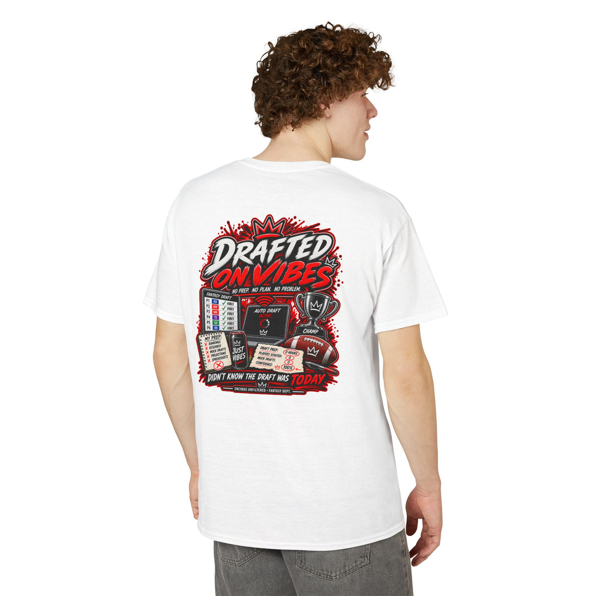 Drafted on Vibes Fantasy Football T-Shirt