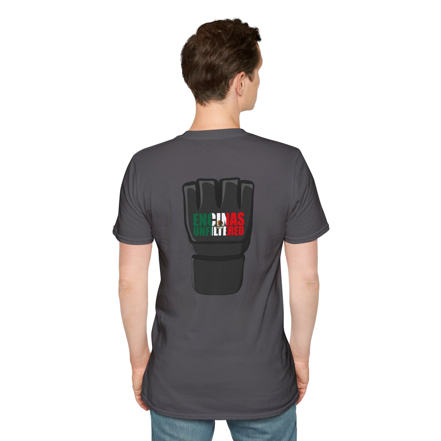 Mexico Inspired MMA Black Logo Encinas Unfiltered Soft T-shirt