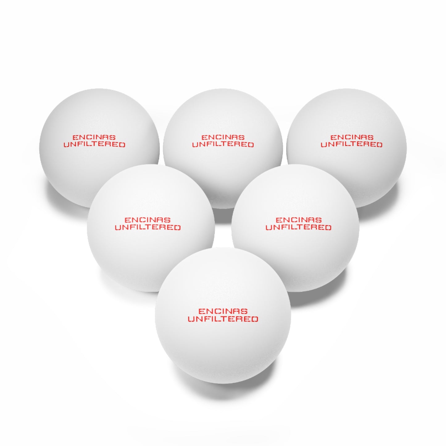 Encinas Unfiltered Ping Pong Balls (6-Pack)