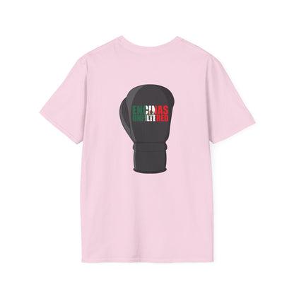 Mexico Inspired Boxing Black Logo Encinas Unfiltered Soft T-shirt
