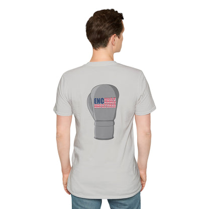 USA Inspired Boxing Grey Logo Encinas Unfiltered Soft T-shirt