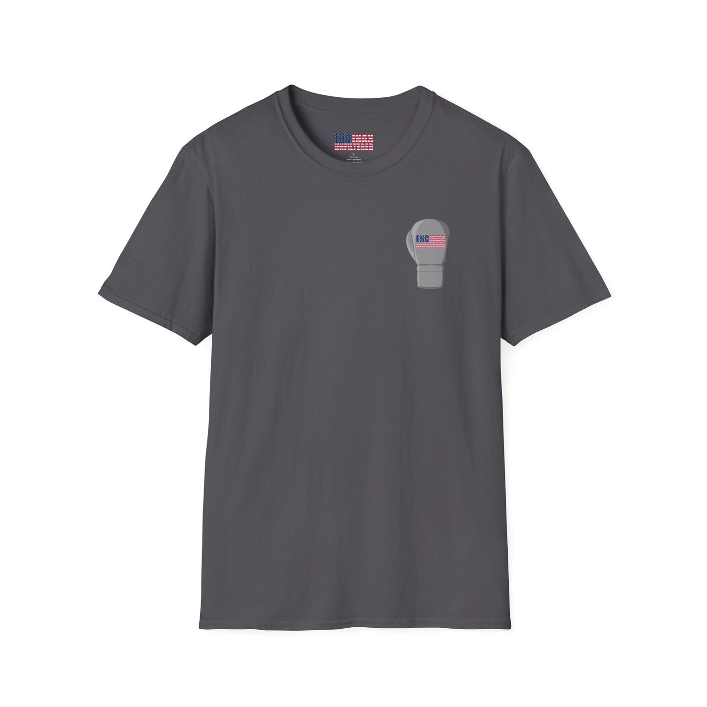USA Inspired Boxing Grey Logo Encinas Unfiltered Soft T-shirt