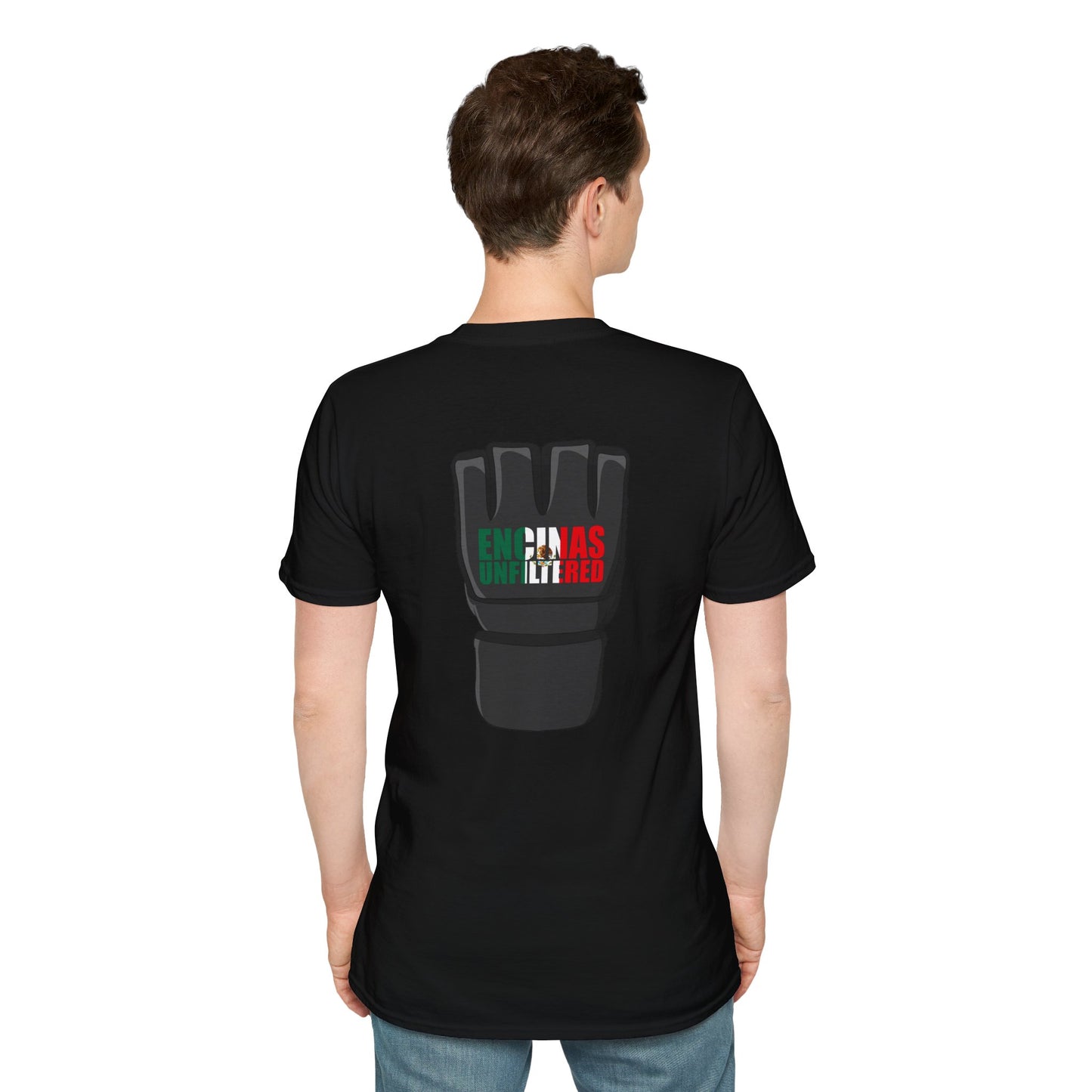 Mexico Inspired MMA Black Logo Encinas Unfiltered Soft T-shirt