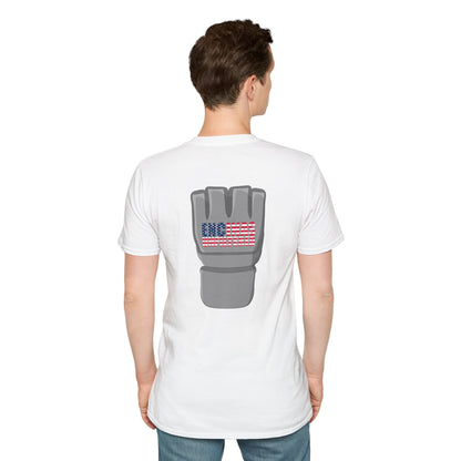USA Inspired MMA Grey Logo Encinas Unfiltered Soft T-Shirt