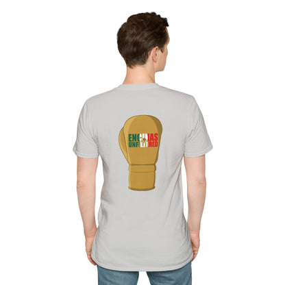 Mexico Inspired Boxing Gold Logo Encinas Unfiltered Soft T-shirt
