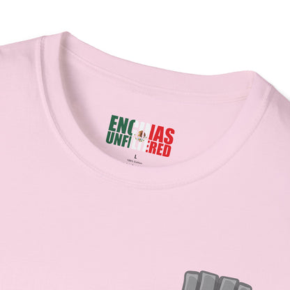 Mexico Inspired MMA Grey Logo Encinas Unfiltered Soft T-shirt