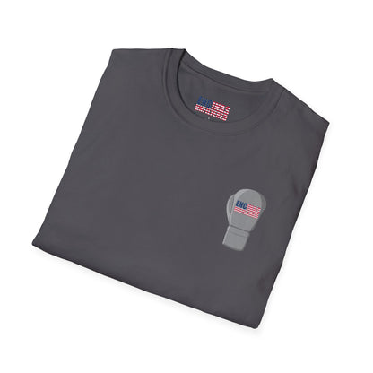 USA Inspired Boxing Grey Logo Encinas Unfiltered Soft T-shirt