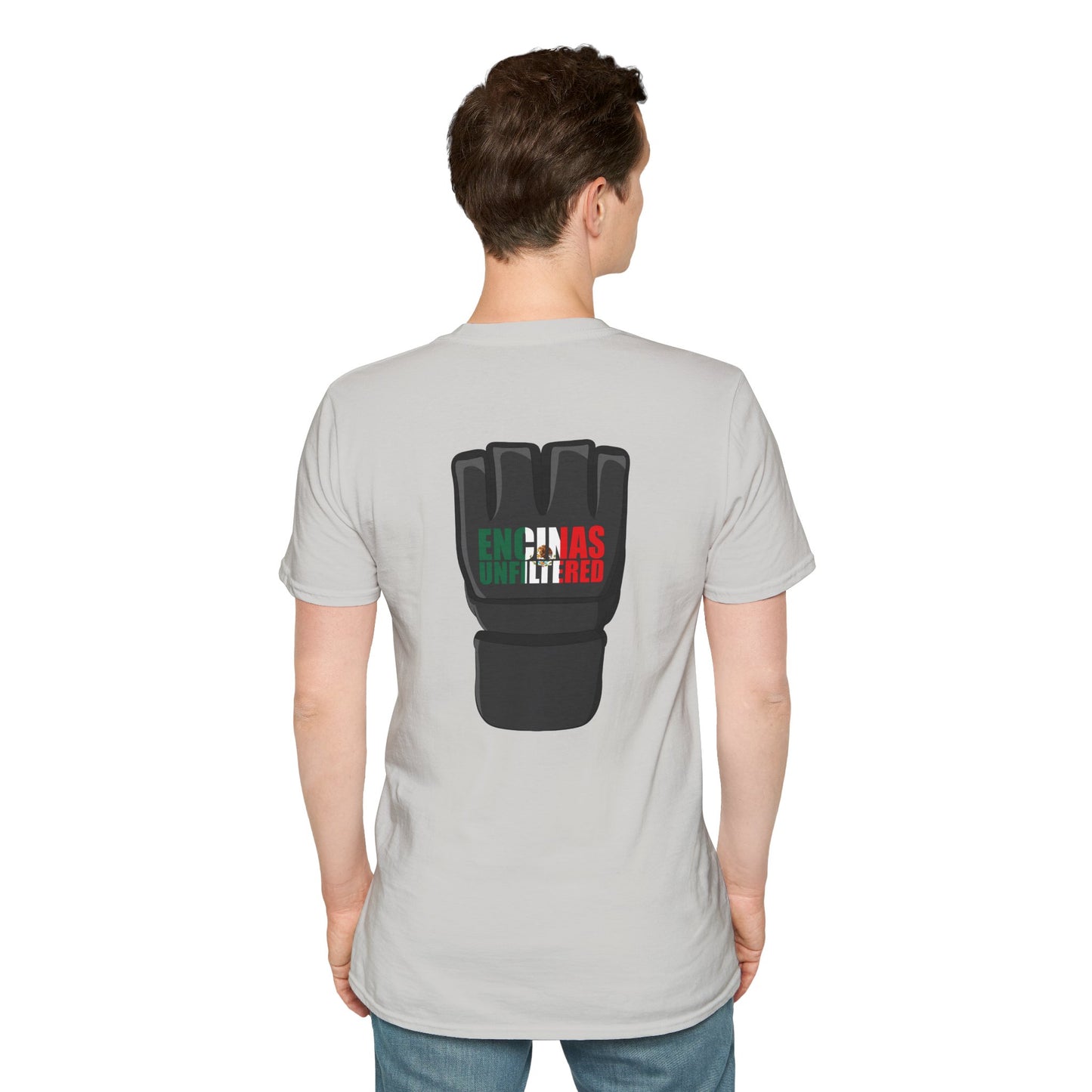 Mexico Inspired MMA Black Logo Encinas Unfiltered Soft T-shirt