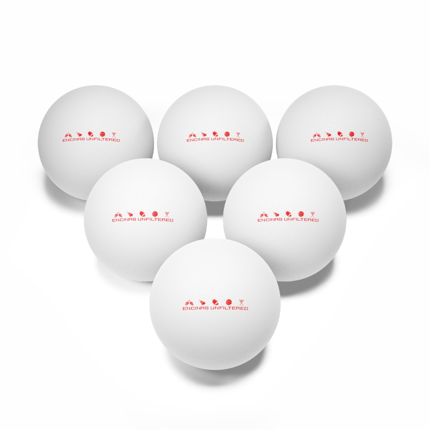 Official Encinas Unfiltered Ping Pong Balls (6-Pack)
