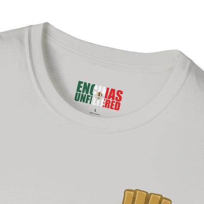 Mexico Inspired MMA Gold Logo Encinas Unfiltered Soft T-shirt Without Back Logo