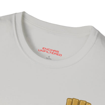 Official MMA Gold Logo Encinas Unfiltered Soft T‑Shirt Without Back Logo