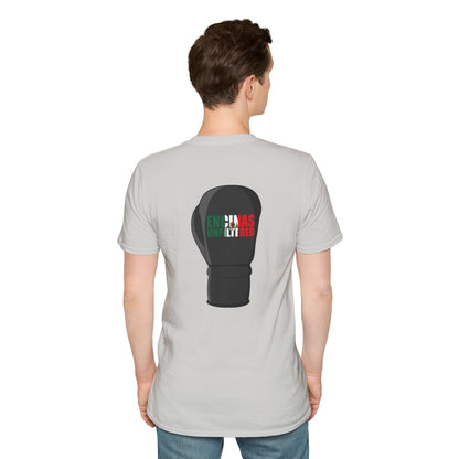 Mexico Inspired Boxing Black Logo Encinas Unfiltered Soft T-shirt
